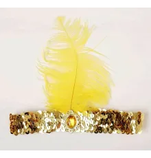 70'ler 80'ler ve 90'lar Temalı Altın Renk Çarliston Saç Bandı