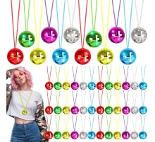 70'ler 80'ler ve 90'lar Temalı Disko Topu Kolye Seti 6 Adet