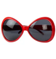 70 li Yıllar Kırmızı Renk Nostalji Yeşilçam Parti Gözlüğü 15X7 cm