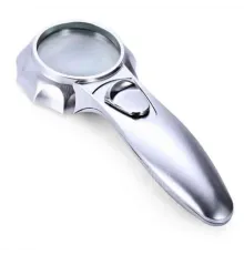 7X Büyüteç 6 Led Işık Aydınlatma 50Mm Optik Lens El Büyüteç