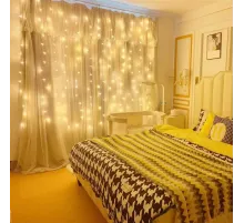 8 Fonksiyonlu Peri Perde Led Uzaktan Kumandalı Günışığı Perde Peri Led (3 mt x 3 mt)