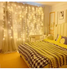 8 Fonksiyonlu Peri Perde Led Uzaktan Kumandalı Günışığı Perde Peri Led (3 mt x 3 mt)