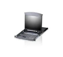 8-Port Cat 5 High-Density Dual Rail LCD KVM Switch