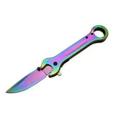 8000A Anahtar Görünümlü Renkli Kamp Çakı 19 cm - , Metal Sap