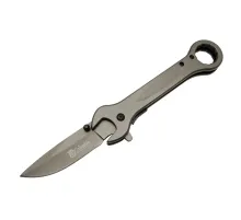 8000B Anahtar Görünümlü Siyah Kamp Çakı 19 cm - , Metal Sap