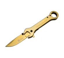 8000C Anahtar Görünümlü Gold Kamp Çakı 19 cm - , Metal Sap