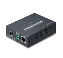 802.3at PoE+ PD 10/100/1000BASE-T <-> 100/1000BASE-X SFP Media Converter