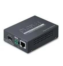 802.3at PoE+ PD 10/100/1000BASE-T <-> 100/1000BASE-X SFP Media Converter