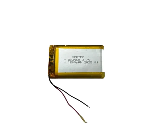 803450 3.7V 1500mAh Li-Polymer Pil Devreli/1.5A