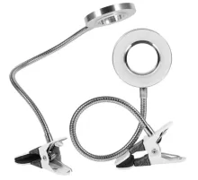 8X Büyütmeli Mandallı Usb Girişli Masa Lambalı Okuma Ve Güzellik Salon Için Büyüteç 2088A