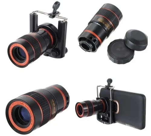 8X18 Zoom Teleskop Telefon Kamera Lensi Mini El Dürbünü