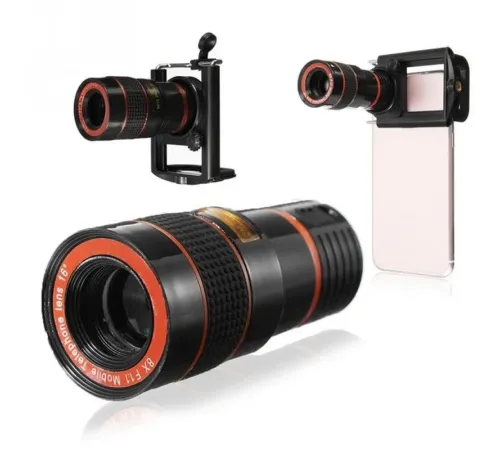 8X18 Zoom Teleskop Telefon Kamera Lensi Mini El Dürbünü