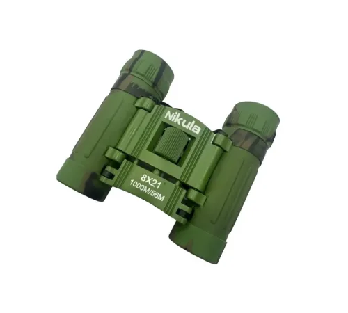 8x21 Dürbün Kamuflaj Dürbünü 56m/1000m Kauçuk Kaplama