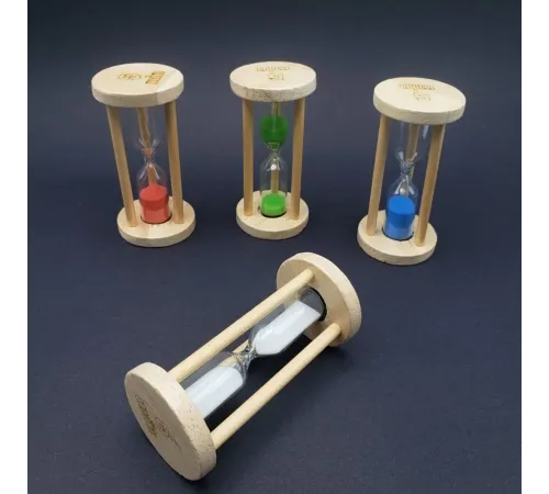 Ahşap 1 Dakika Kum Saati
