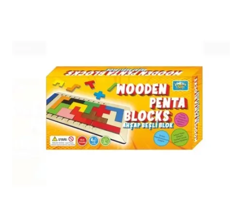 Ahşap Beşli Blok Oyunu