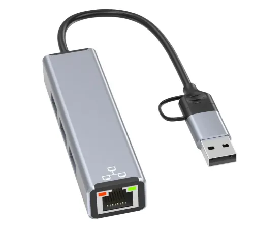 Airsky Hc78 Usb Type C 2 İn 1 Usb Hub Ethernet Çevirici