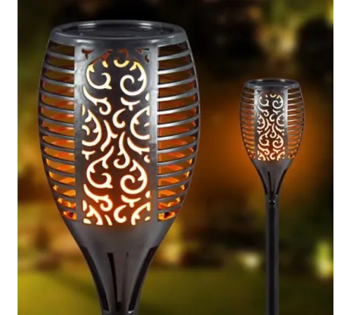 Alev Efektli Solar Bahçe Lambası (51 cm)
