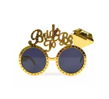 Altın Renk Bride To Be Yazılı Gelin Gözlüğü 15x10 cm