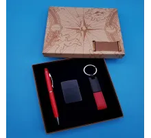 Anahtarlık Çakmak Ve Kalem Hediye Seti
