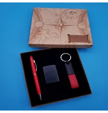 Anahtarlık Çakmak Ve Kalem Hediye Seti