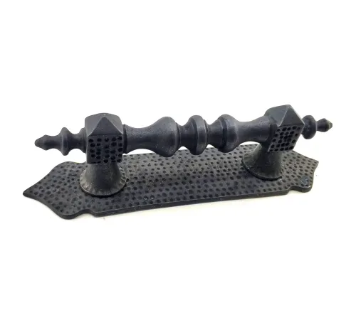 Antika Tarz Dekoratif Pirinç Ağır Kapı Çekme Kolu - 280x65 mm, Oksit