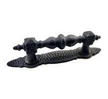 Antika Tarz Dekoratif Pirinç Ağır Kapı Çekme Kolu - Küçük, 215x40 mm, Oksit