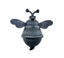 Antika Tarz Dekoratif Pirinç Arı Kapı Tokmağı, Taktak - Büyük, 163x150mm, Oksit