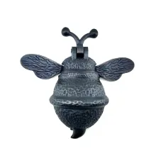 Antika Tarz Dekoratif Pirinç Arı Kapı Tokmağı, Taktak - Büyük, 163x150mm, Oksit