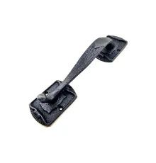 Antika Tarz Dekoratif Pirinç Ayak Tip Büyük Kapı Çekme Kolu - 220x50mm, Oksit