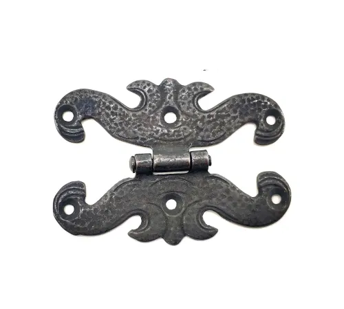 Antika Tarz Dekoratif Pirinç Menteşe - 63x45 mm, Oksit