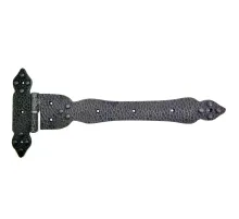 Antika Tarz Dekoratif Pirinç Kuyruklu Yönlü Dövme Menteşe - Battal, Oksit