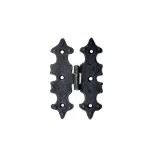 Antika Tarz Dekoratif Pirinç Lale Menteşe - 104x77 mm, Oksit