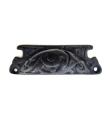 Antika Tarz Dekoratif Pirinç Lale Tas Mobilya Kulbu - 30x90 mm, Oksit