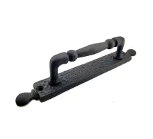 Antika Tarz Dekoratif Pirinç Misket Çekme Kapı Kolu - 223x33 mm, Oksit