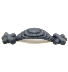 Antika Tarz Dekoratif Pirinç Örgü Mobilya Kulbu - 22x120 mm, Oksit