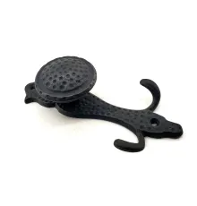 Antika Tarz Dekoratif Pirinç Portmanto Askı - 150x72 mm, Oksit