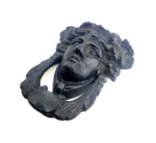 Antika Tarz Dekoratif Pirinç Sezar Kapı Tokmağı, Taktak - Oksit