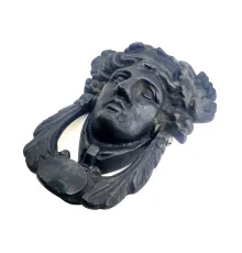 Antika Tarz Dekoratif Pirinç Sezar Kapı Tokmağı, Taktak - Oksit