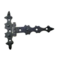 Antika Tarz Dekoratif Pirinç Yıldız Kuyruklu Menteşe - 85x110 mm, Oksit