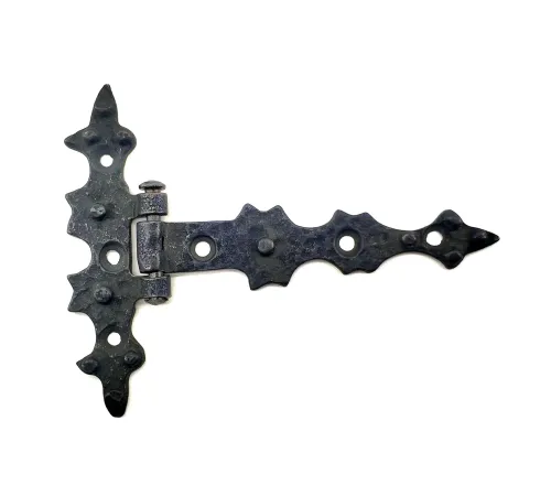 Antika Tarz Dekoratif Pirinç Yıldız Kuyruklu Menteşe - 85x110 mm, Oksit