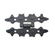 Antika Tarz Dekoratif Pirinç Yıldız Menteşe - 84x44 mm, Oksit