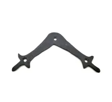 Antika Tarz Dekoratif Pirinç Zambak Gönye - Üst, 107x107 mm, Oksit