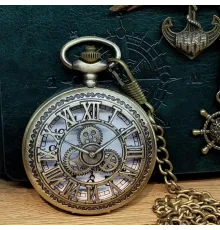 Antika Vintage Köstekli Saat Gökyüzü Roma Rakamı