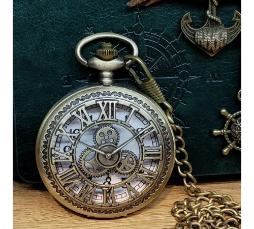 Antika Vintage Köstekli Saat Gökyüzü Roma Rakamı