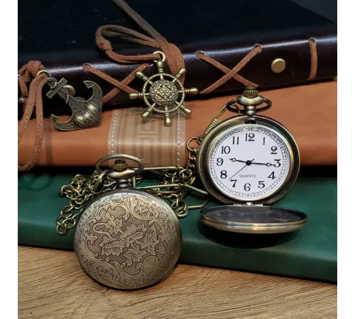 Antika Vintage Köstekli Saat Gökyüzü Roma Rakamı