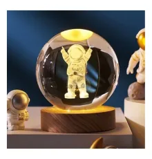 Astronot Tasarımlı Işıklı Cam Küre Cap 6 Cm Kod 52