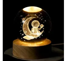 Ay Üzerinde Astronot Usb li Dekoratif Gece Lambası