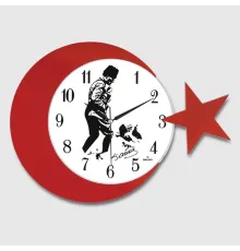 Ay Yildiz Duvar Saati 134-3