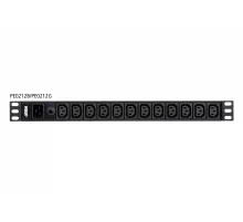 Basic PDU, 1U, 12AC prizler<br>
Basic PDU, 1U, 12AC outlets