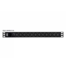 Basic PDU, 1U, 12AC prizler<br>
Basic PDU, 1U, 12AC outlets